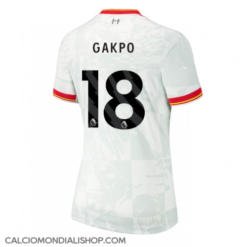 Maglie da calcio Liverpool Cody Gakpo #18 Terza Maglia Femminile 2024-25 Manica Corta